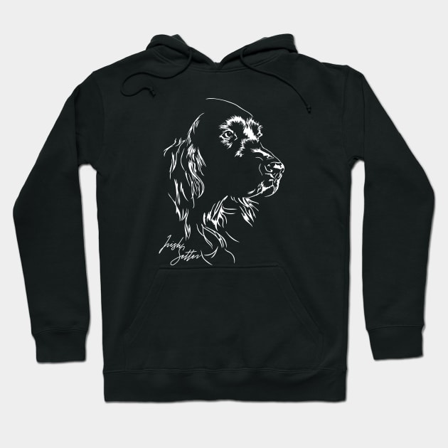 Funny Proud Irish Setter hunting dog portrait Hoodie by wilsigns